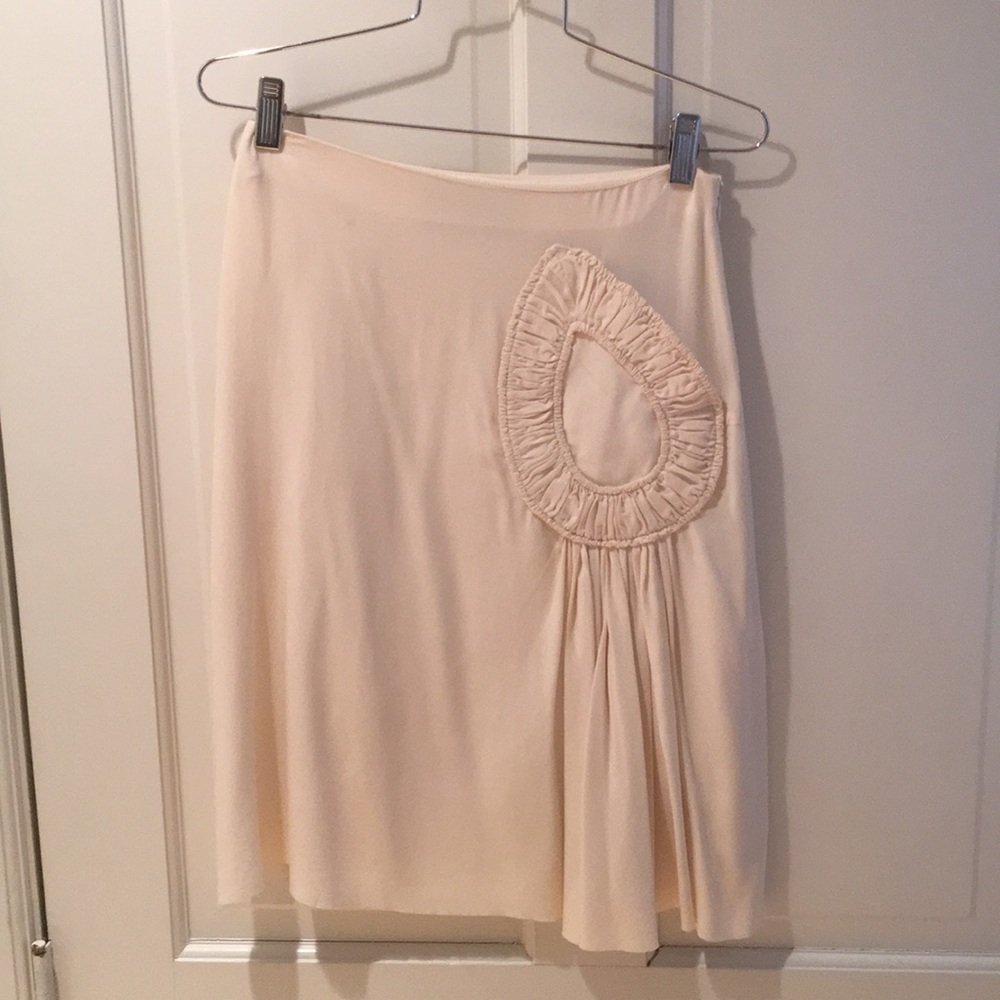 Victor & Rolf white silk skirt